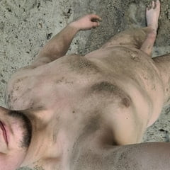 Published naked slave in public