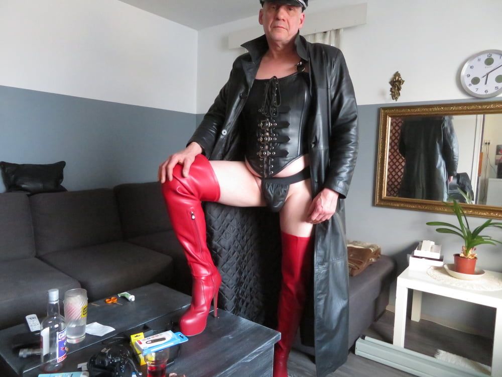 Finnish gay Juha and leather outfit #13