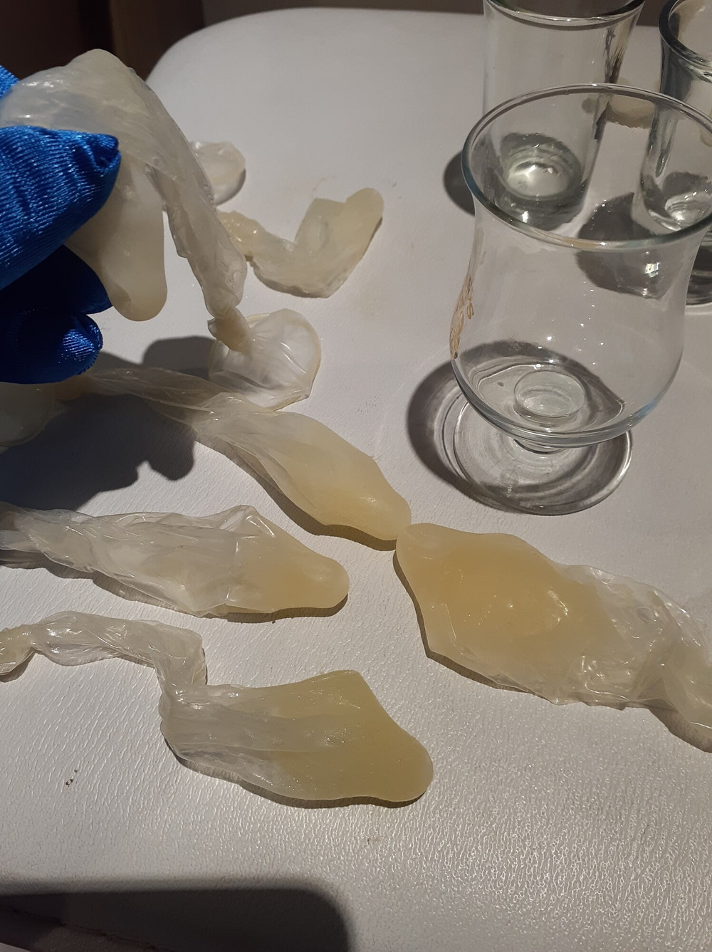 Sexy bitch eat own cum in condom #6