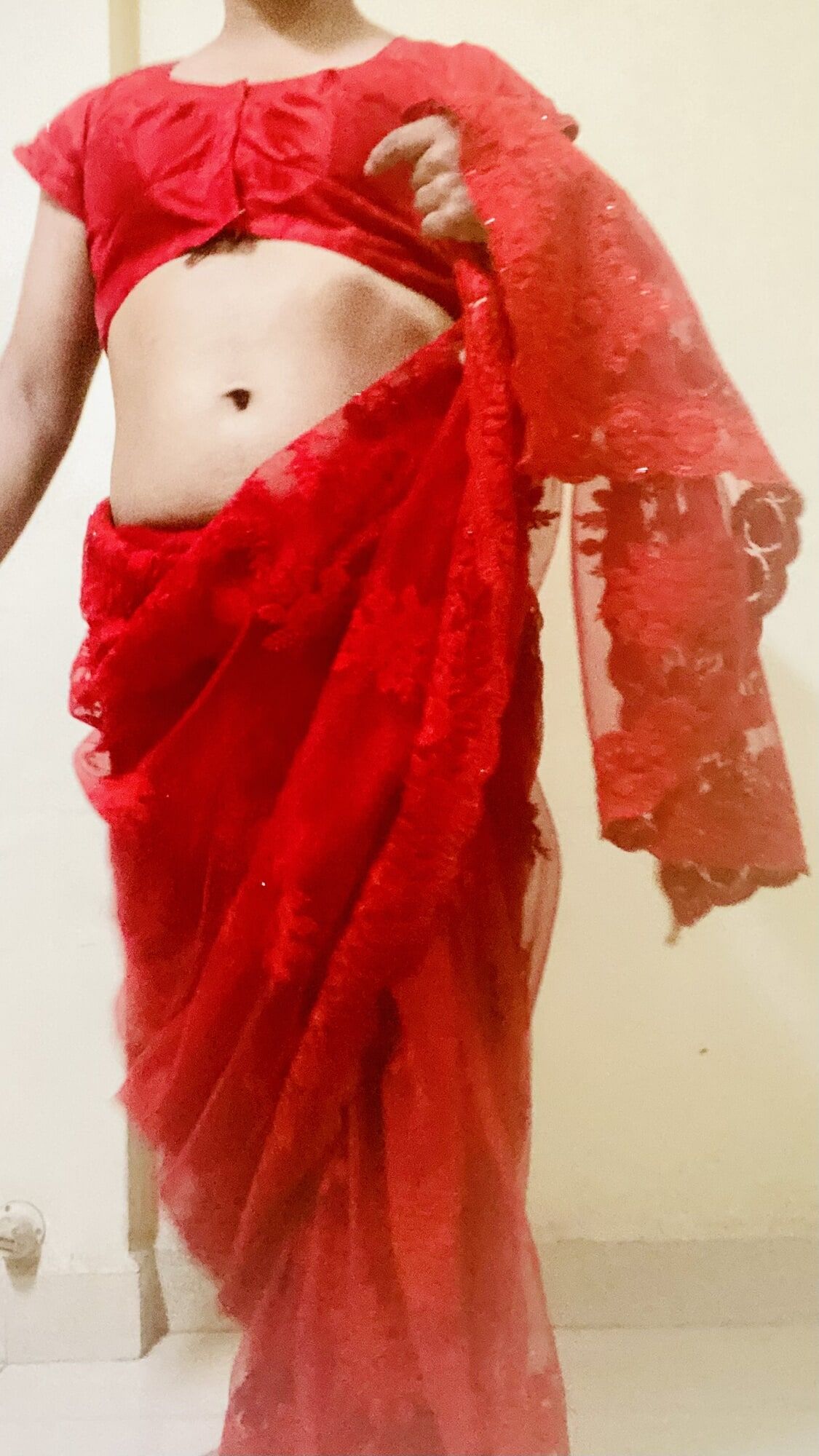 Red saree #48