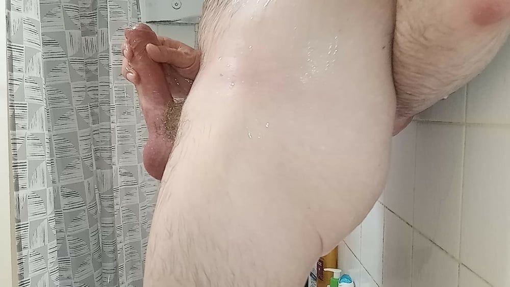 Rockard Daddy in the Shower Playing with Hard Cock #5