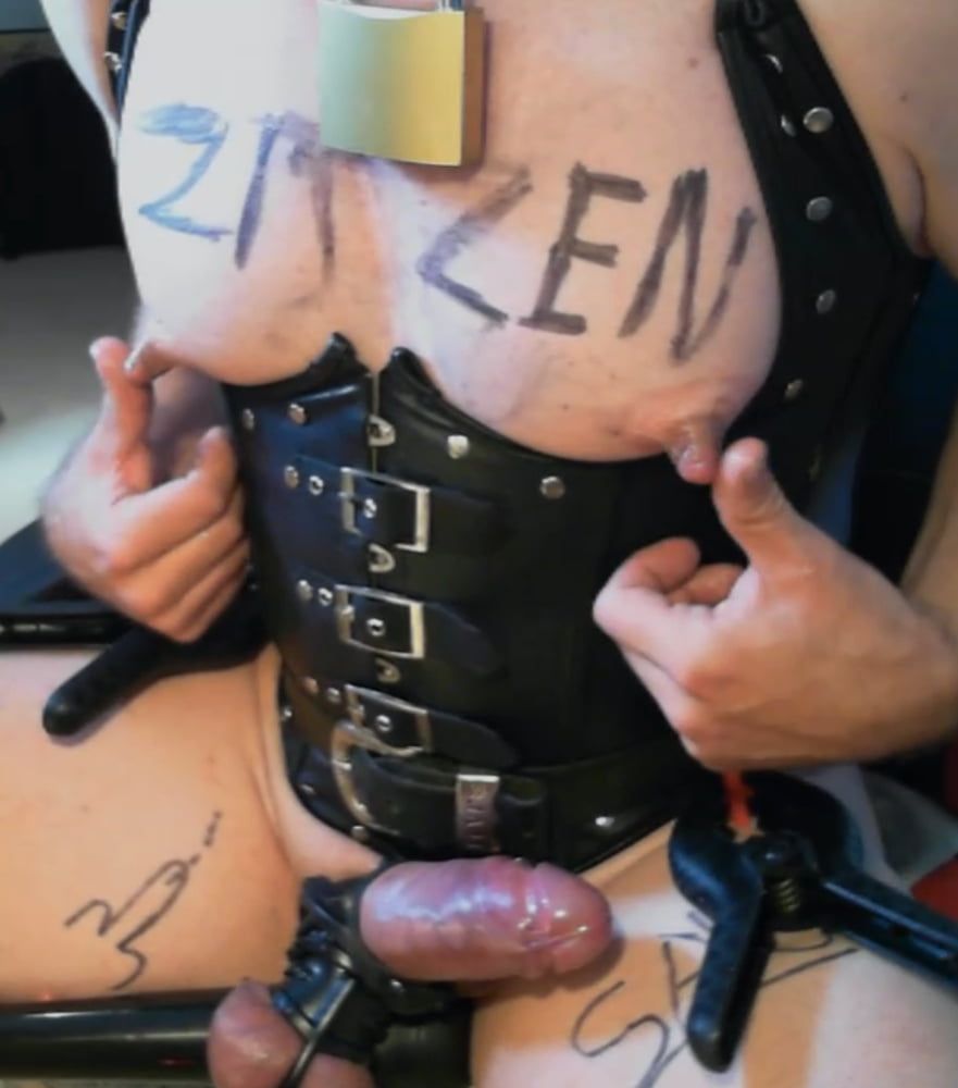 Extreme pumped nipple teats sissy slave bitch #7
