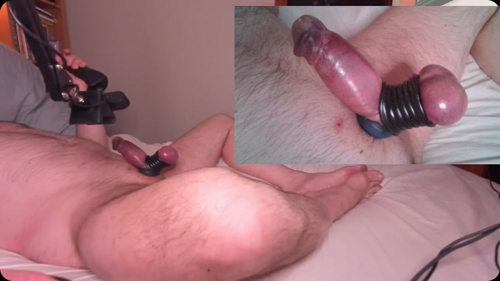 More strapped cock and balls #49