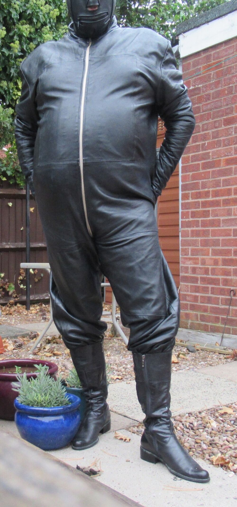 Full leather with hood #11