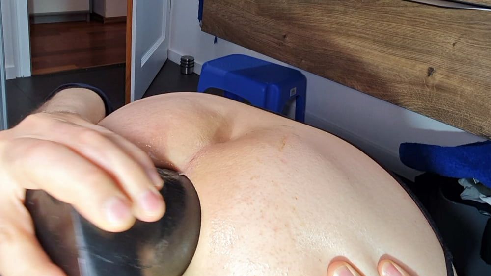 New black 7,7cm wide dildo opening my asshole #7
