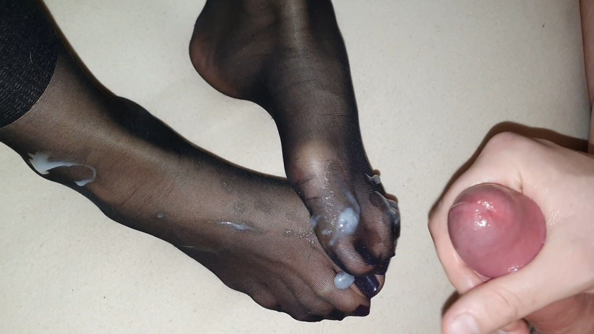 Semen on wife&#039;s feet all the time #41