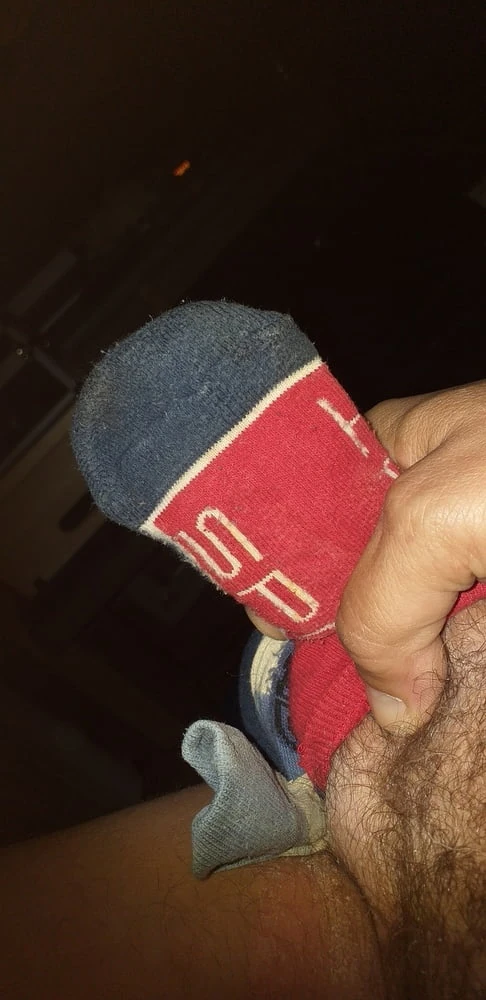 Dick, Socks and my Cum #5
