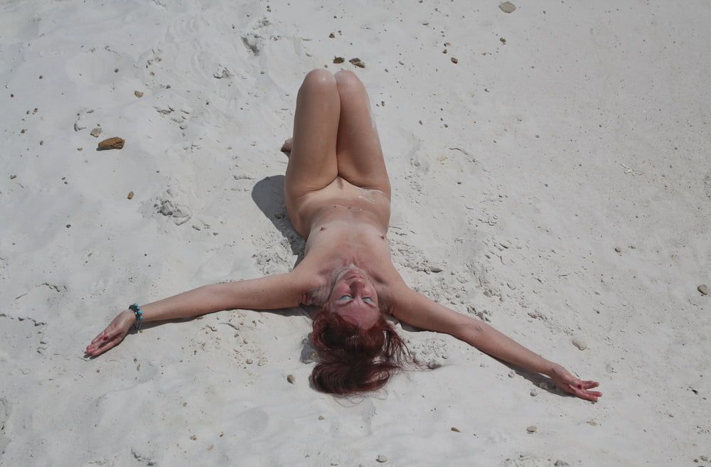 Naked on White Sand #16