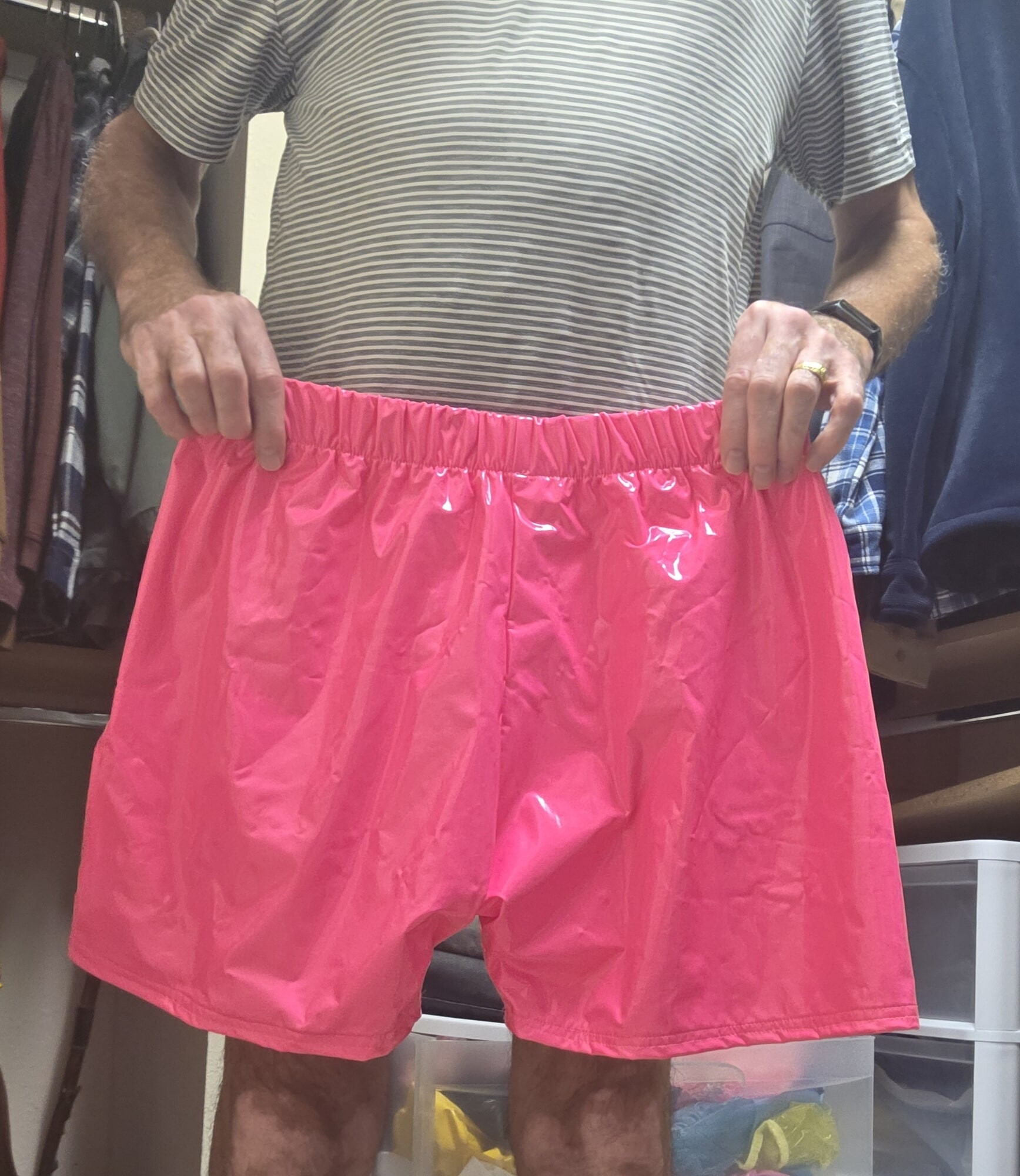 Pink Plastic Panty & Boxers
