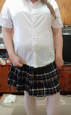 sissy posing in school uniforms         