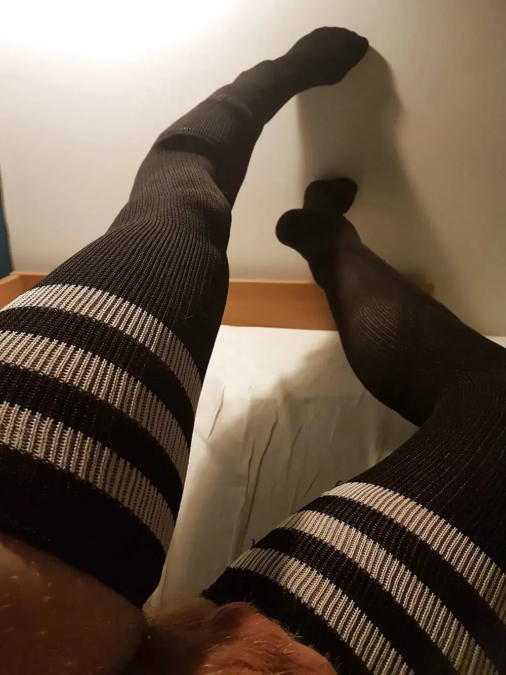 Black thigh high socks #3