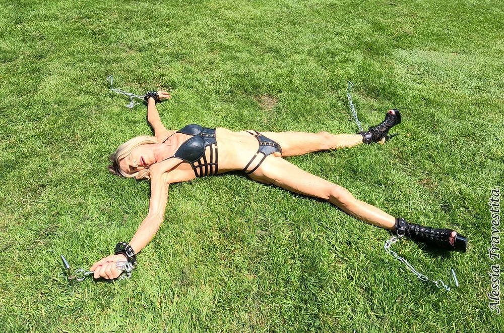 90 Alessia Travestita Chained under Hot Sun #7