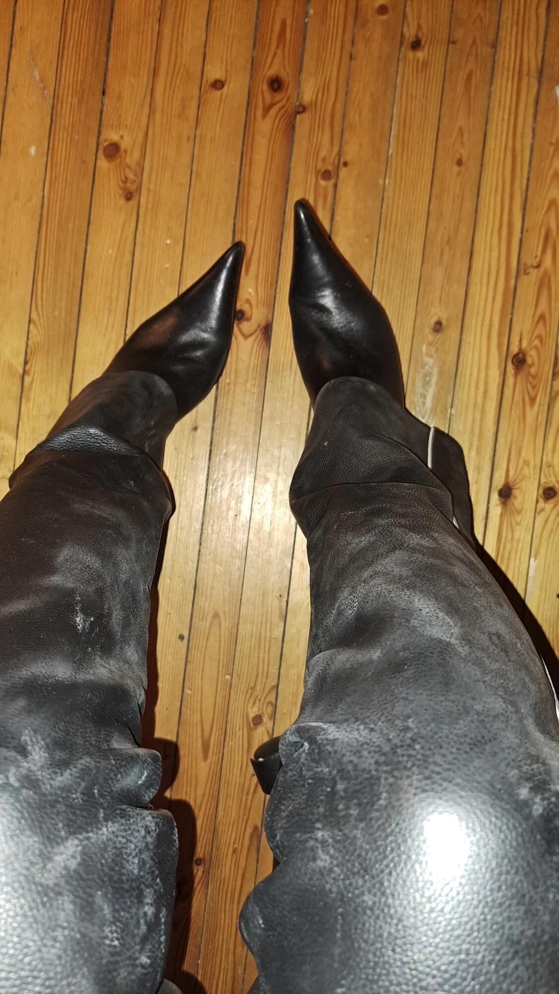 Leather and boots