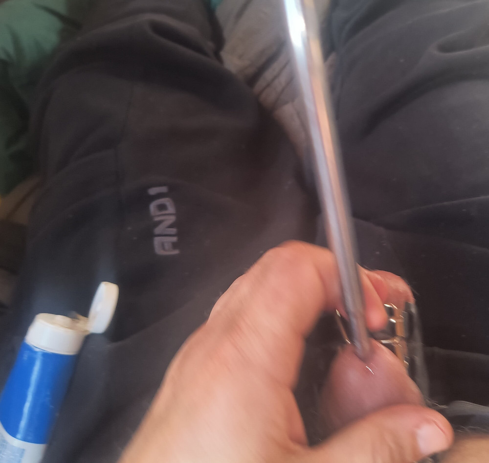 Urethral Stretching and Sounding in a CBT Harness #4