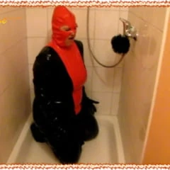Annadevot - punished in a latex suit