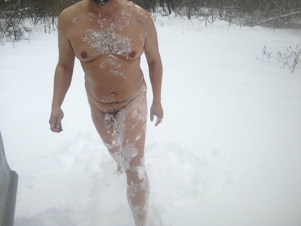 Me nude at winter #4
