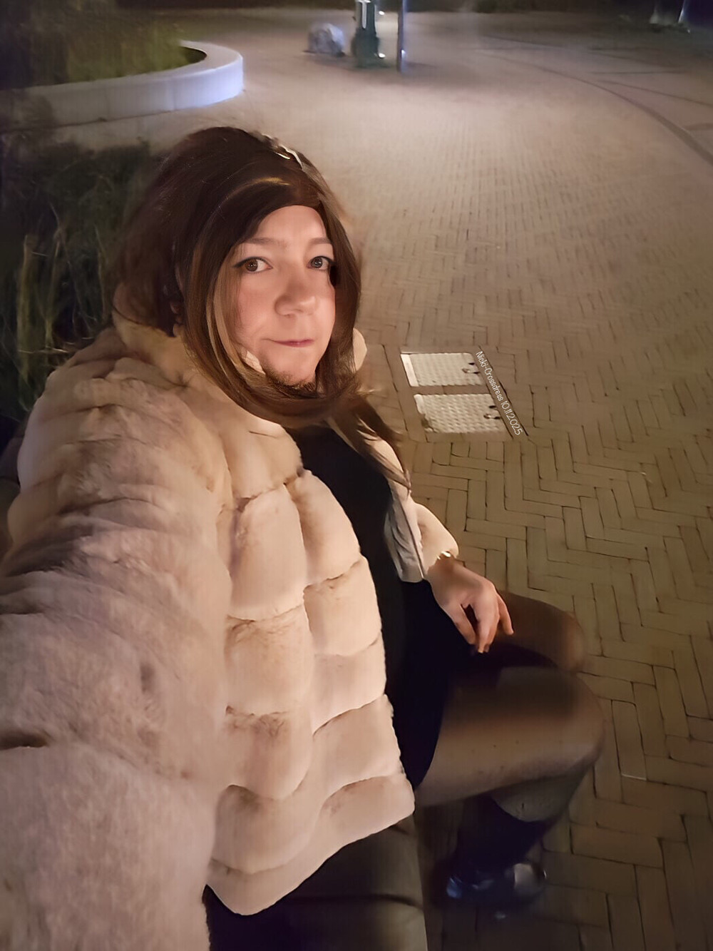 Nicki-Crossdress an evening Outdoor - sexy Outfit & Boots #6