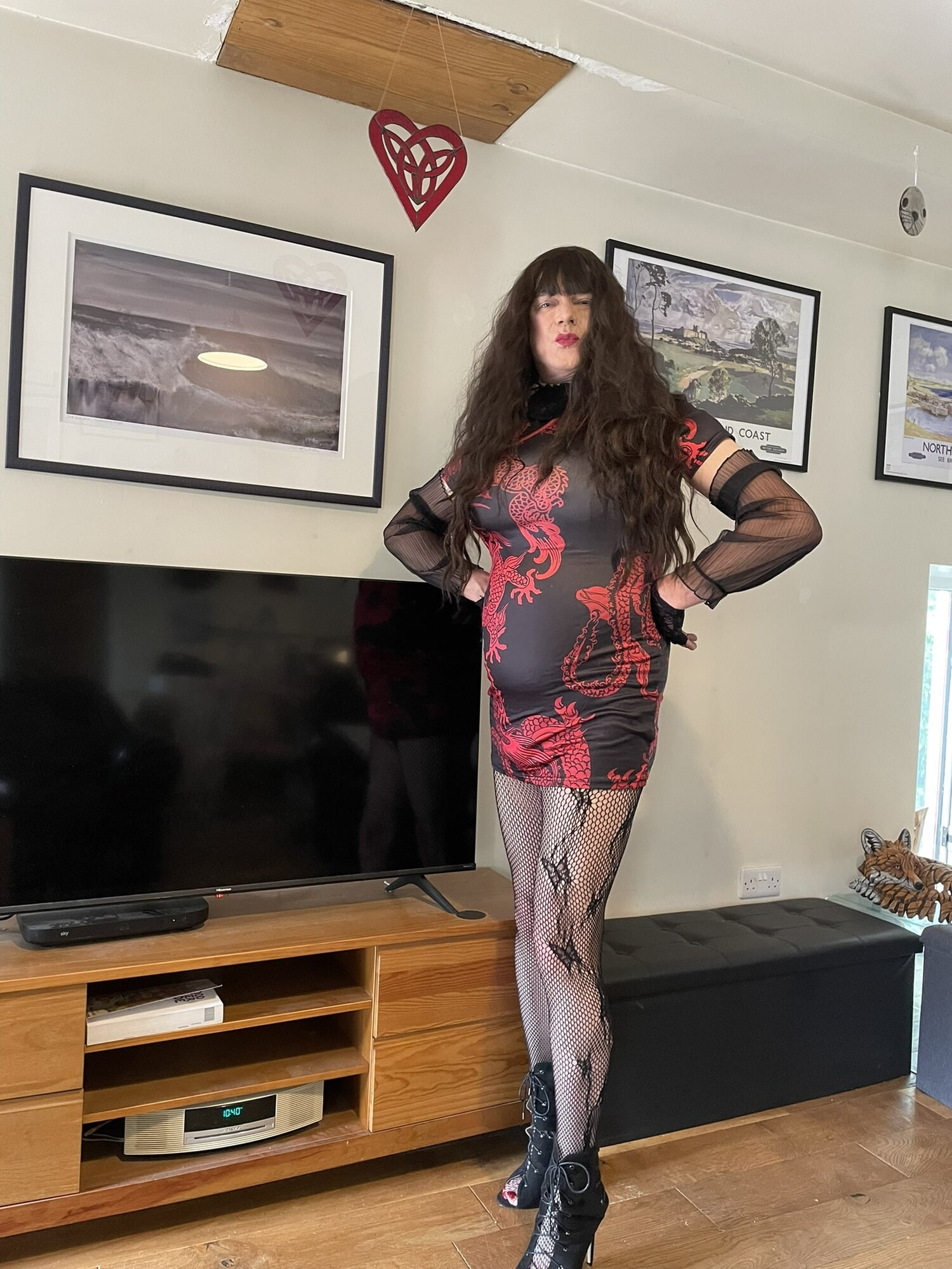 sissy in short dress