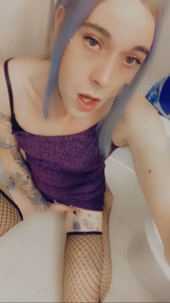 Hot Purple Minidress Slut #55