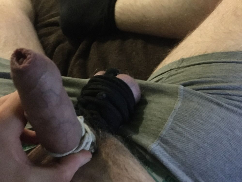 Hairy Dick And Cum Filled Balls Bound #29