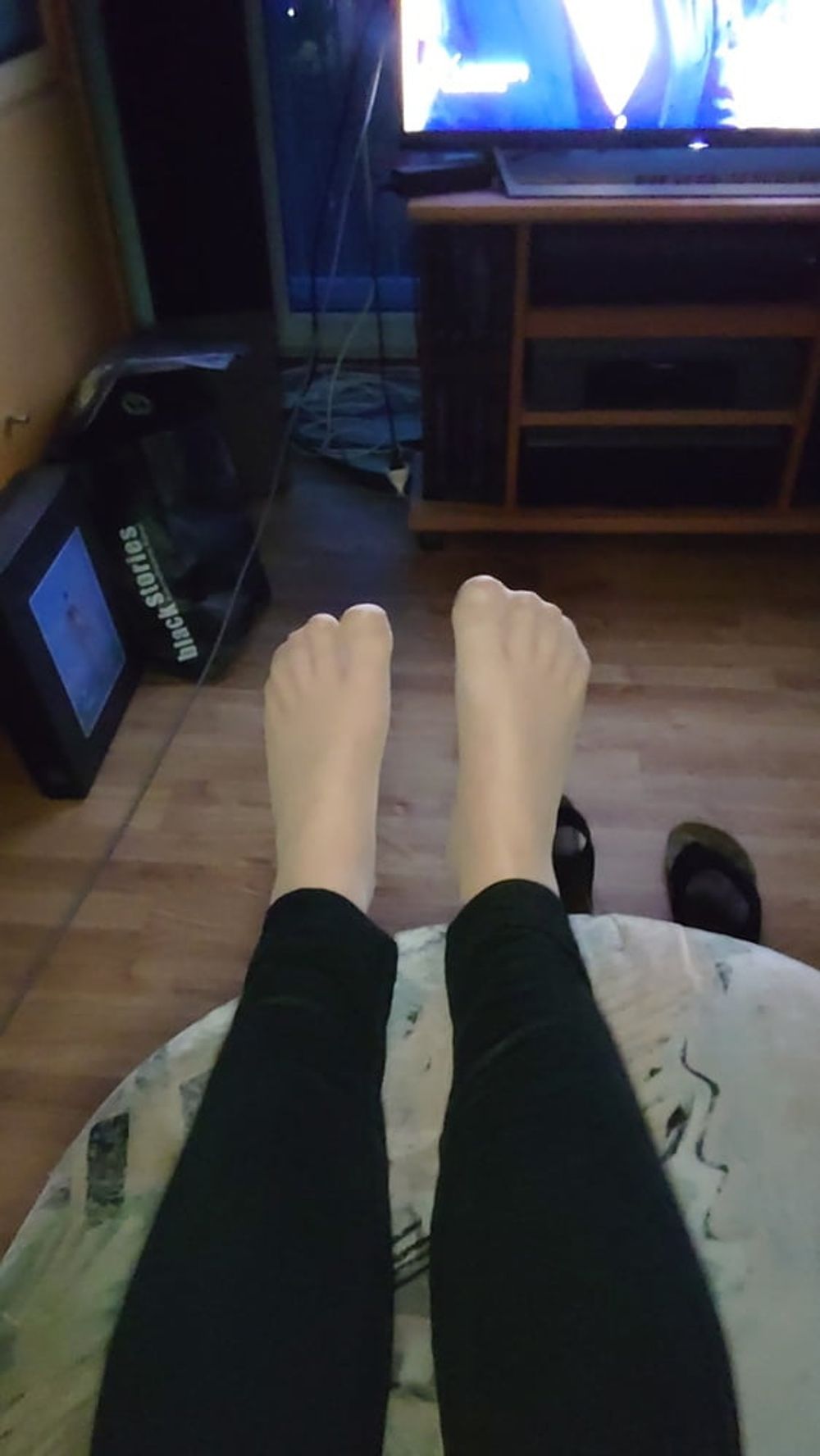 Stinky feet in pantyhose #3