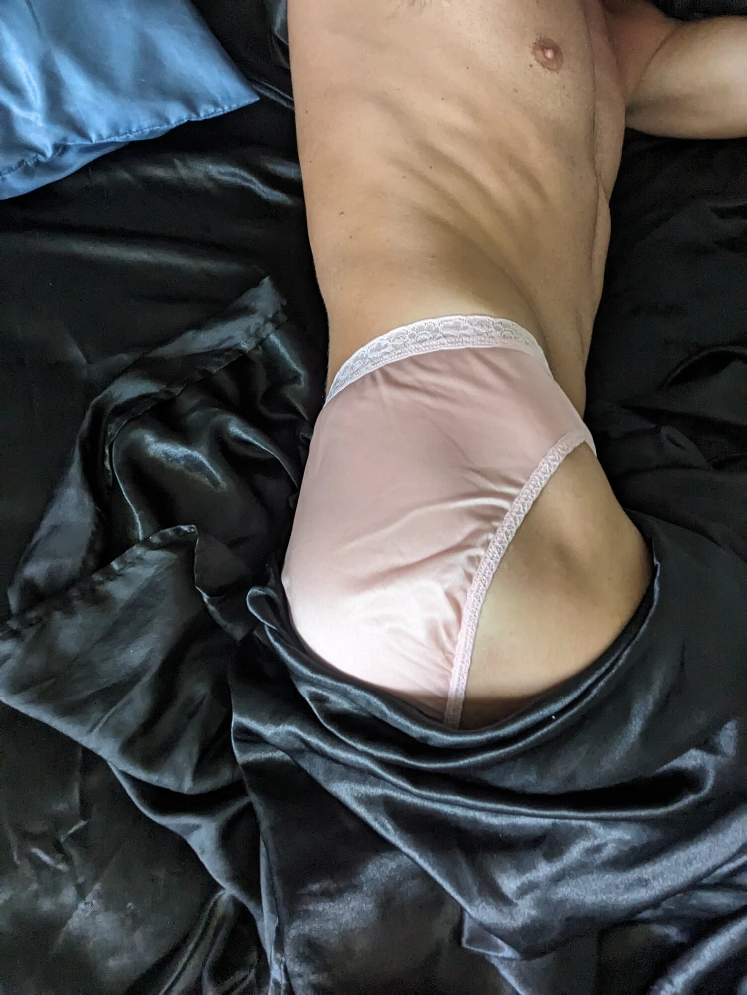 Just a sexy pantyboy in all nylon panties! #13