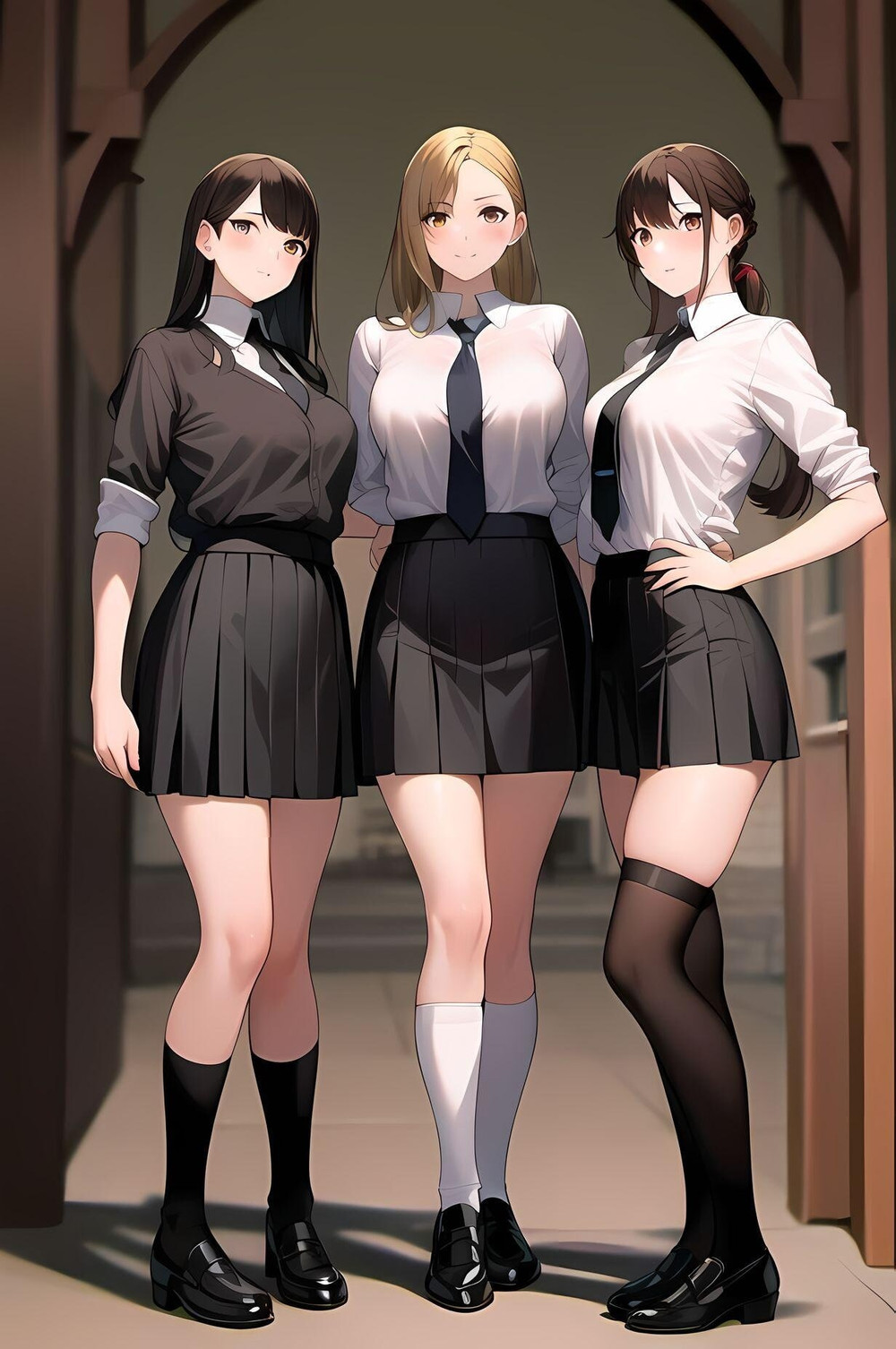 anime schoolgirls #13