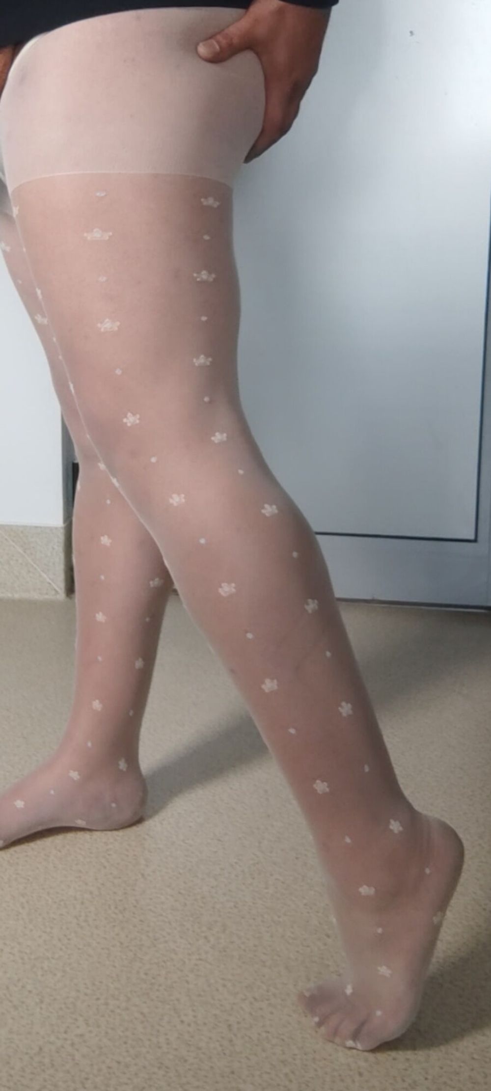 A sexy pair of white pantyhose #42