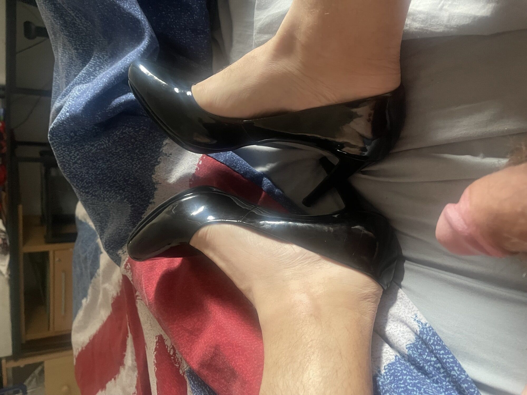 New patent black heels #4