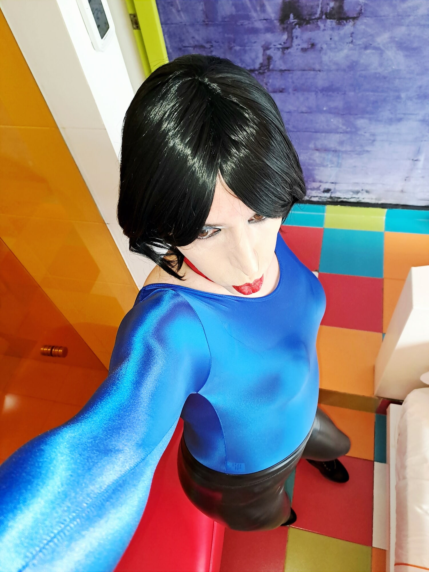 Blue body and black leggins #14