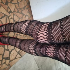 Fishnet legs high heels 👠 
