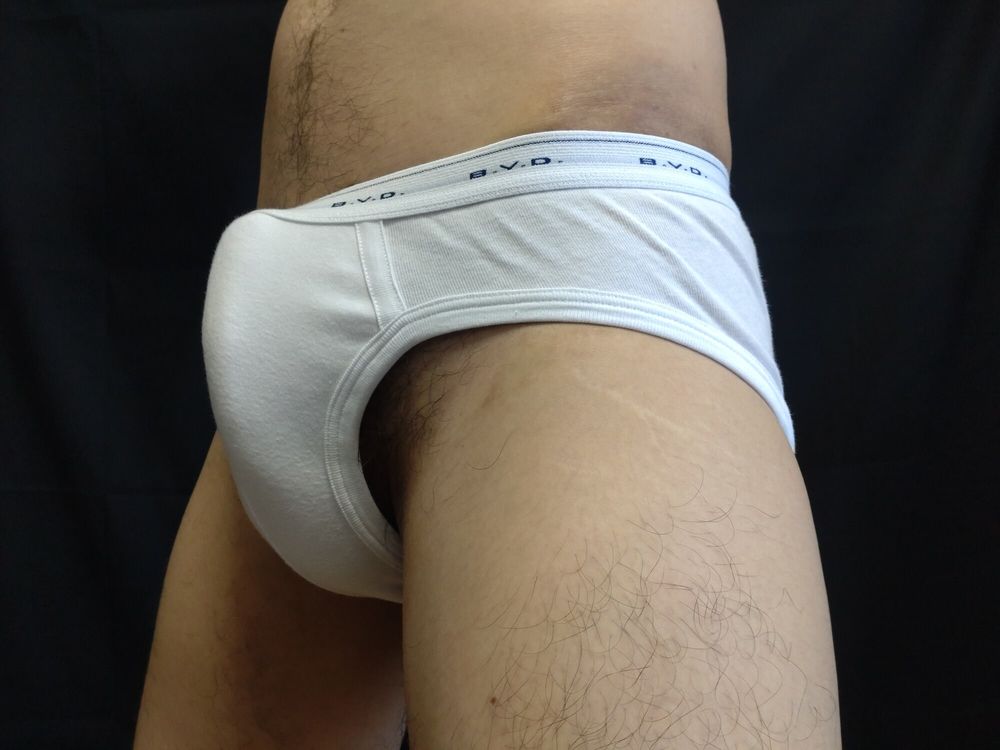 white briefs and hairy uncut cock #5