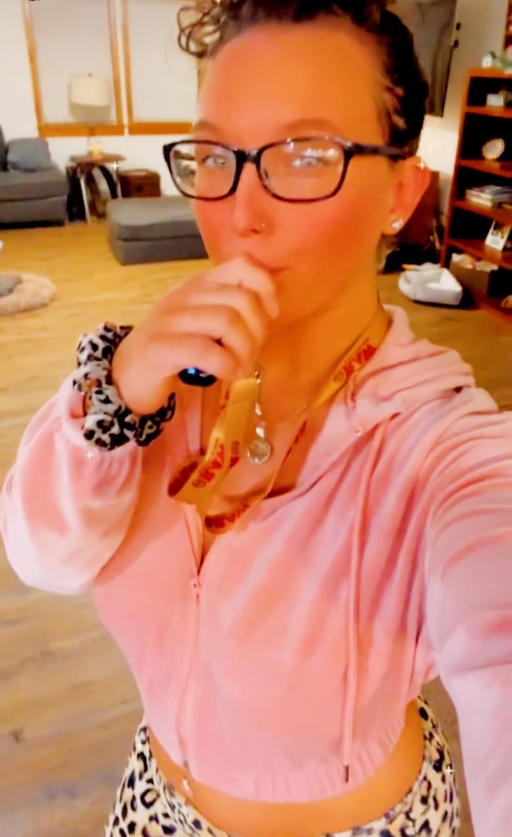 I posed in my pink hoodie looking sexy for my 18f mistress #2