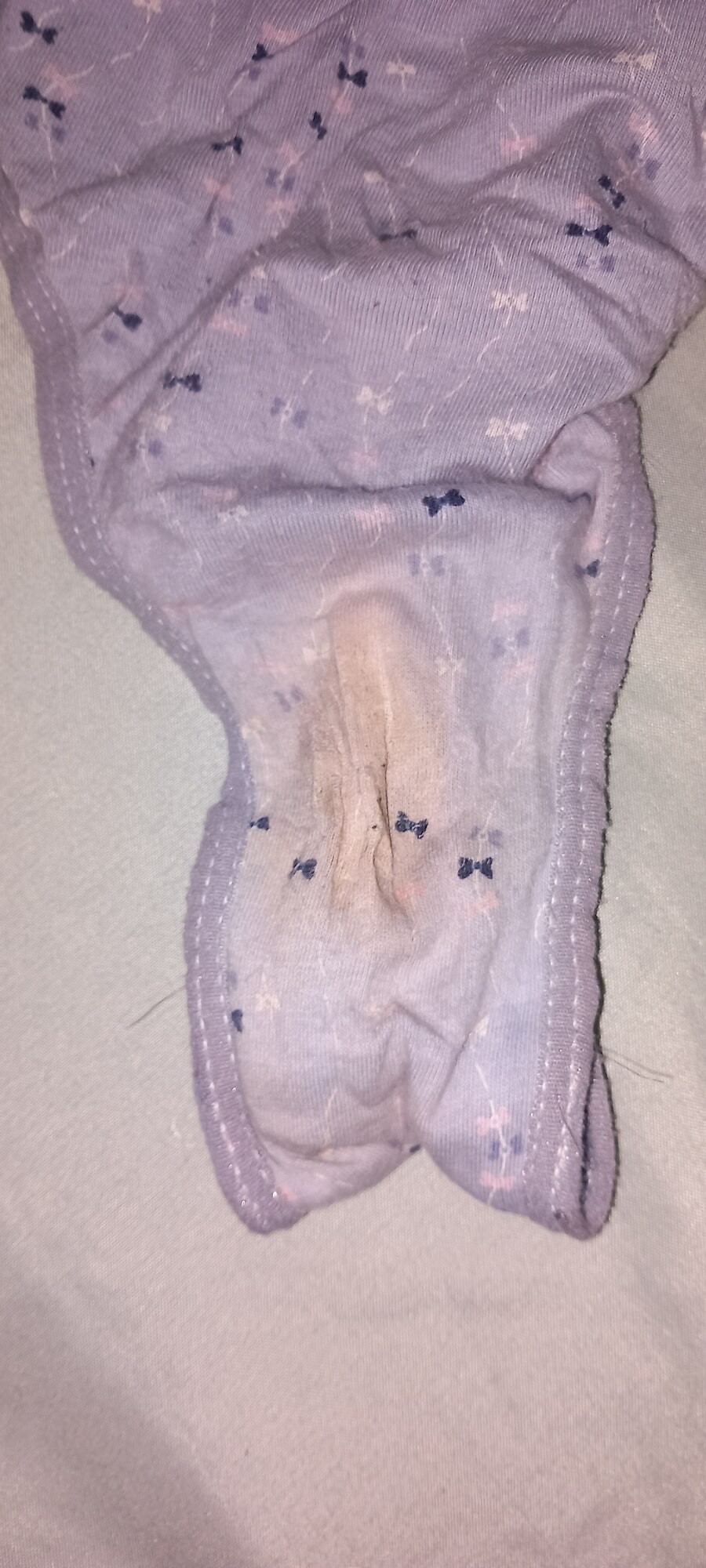 My wife made me sniff and lick her dirty panties. #5