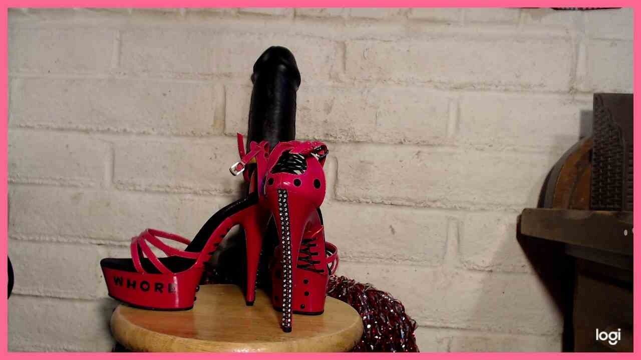 9inch BBC SLUT platform stiletto heels worn to tease BBCs. #29