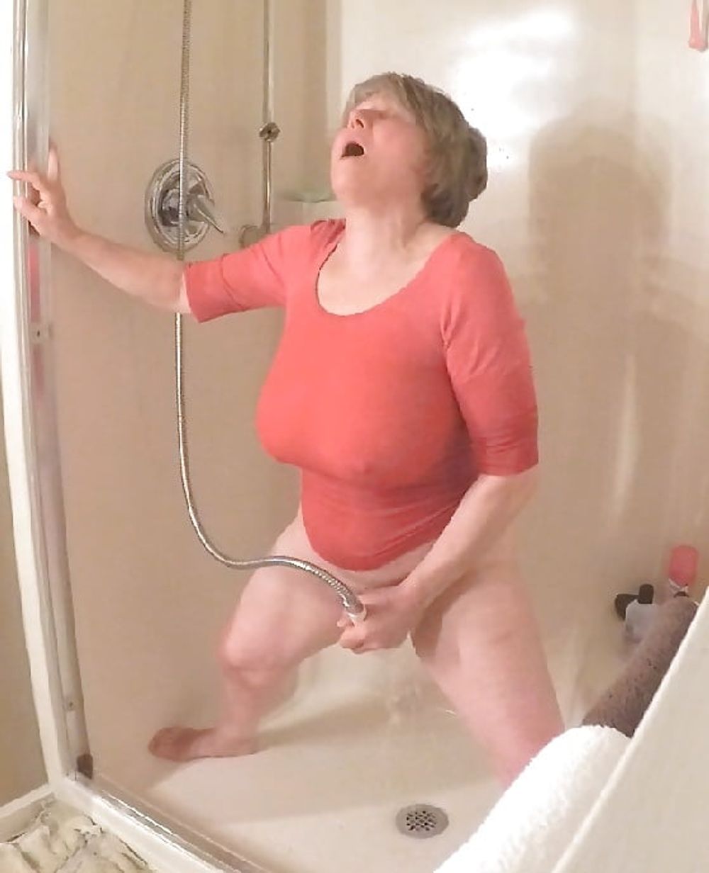 GILF masturbates in wet t-shirt #31