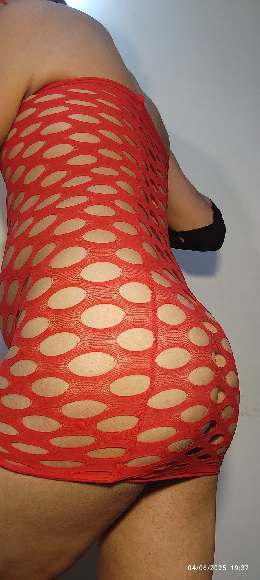 My new red body stockings