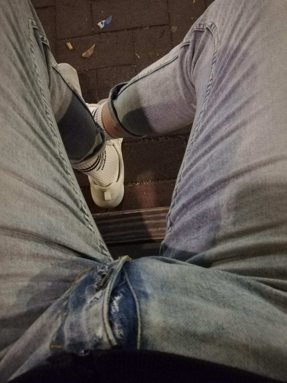 Showing off my horny bulging jeans #22