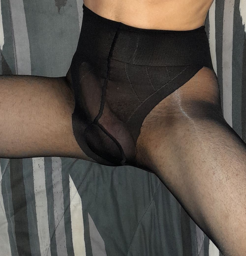 Nice dick in the black collant