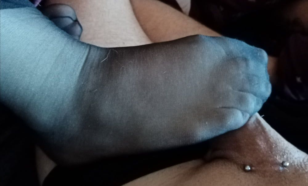 Wife in nylon