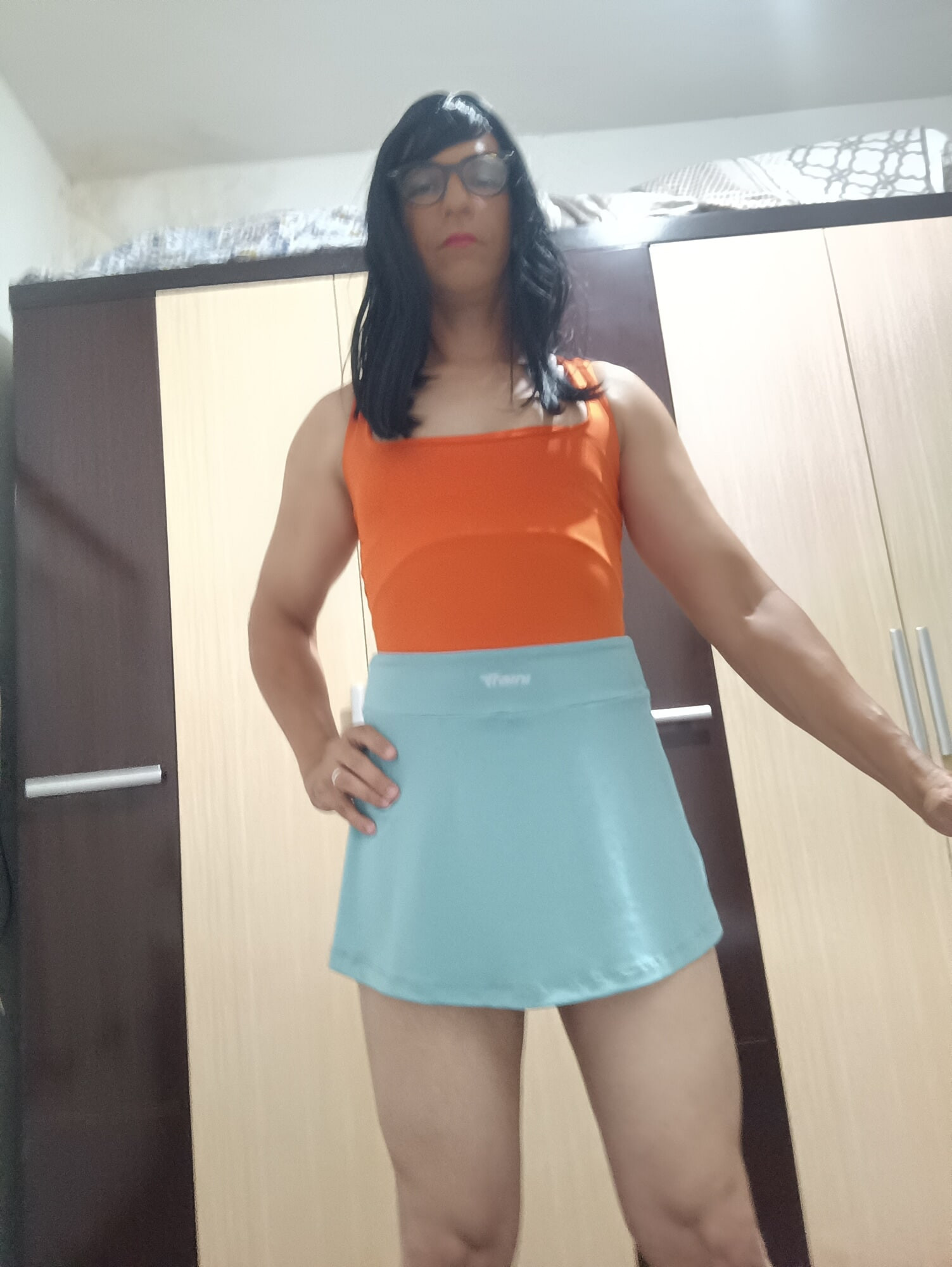 Sakura Bodysuit Orange Green Dresser  #25