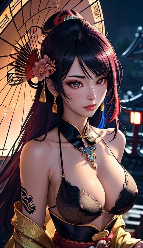 cute Chinese girl in temple (Ai model) #43