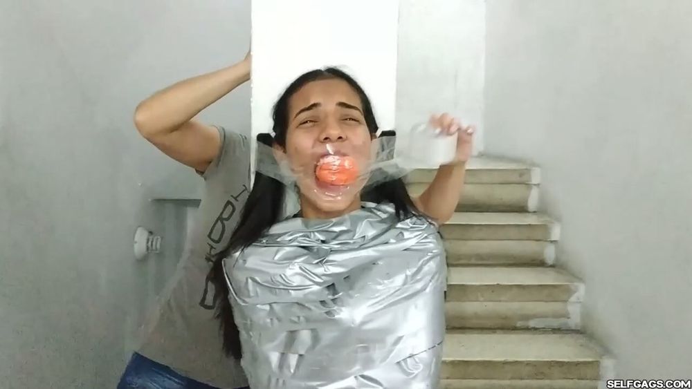 Mummified Latina Slut Mouth Hooked And Helpless #35