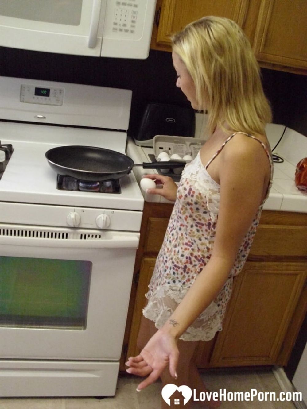 My wife really enjoys cooking while naked #11