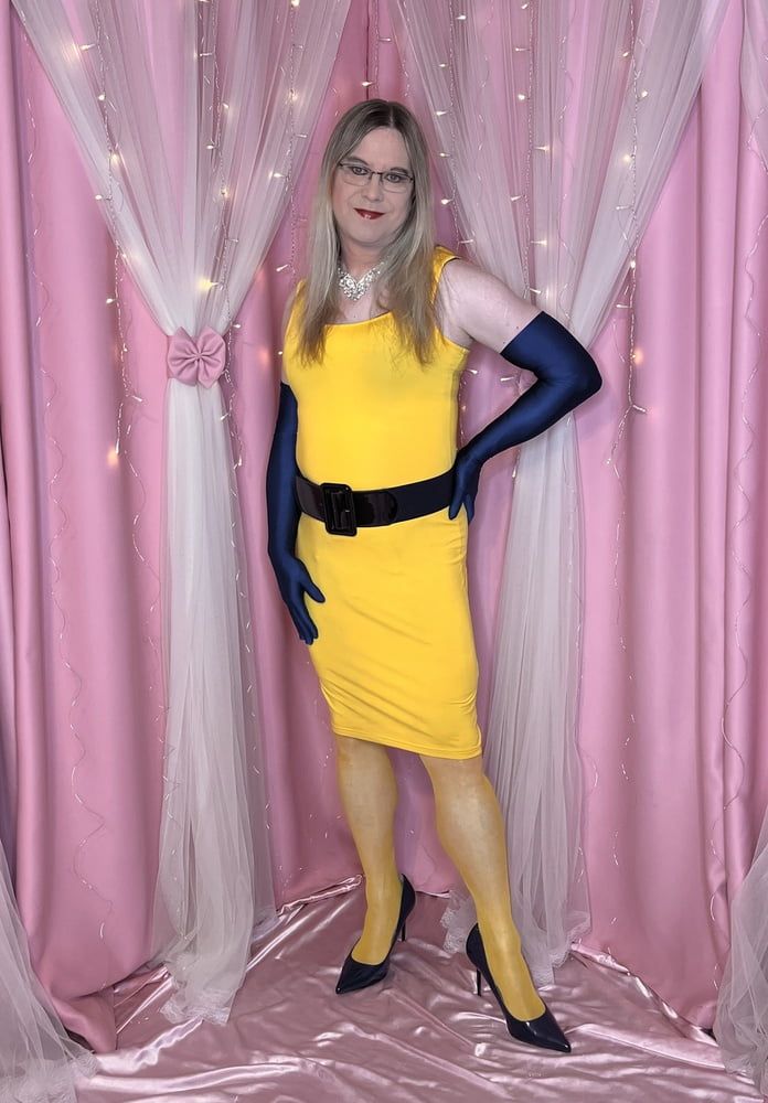 Joanie - Yellow Pencil Dress II #24