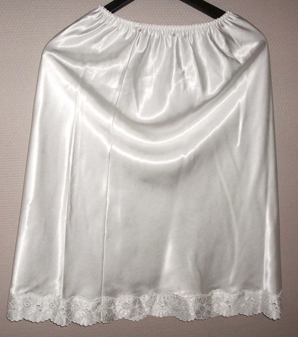 Satin slips and skirts #9