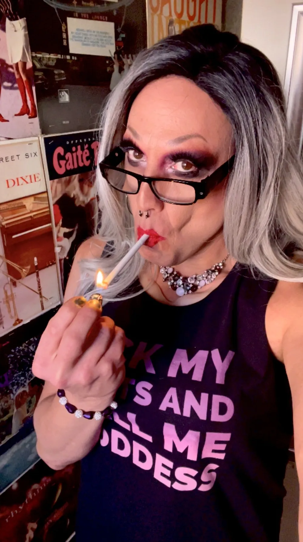 Trans Goddess Smoking Fetish #4