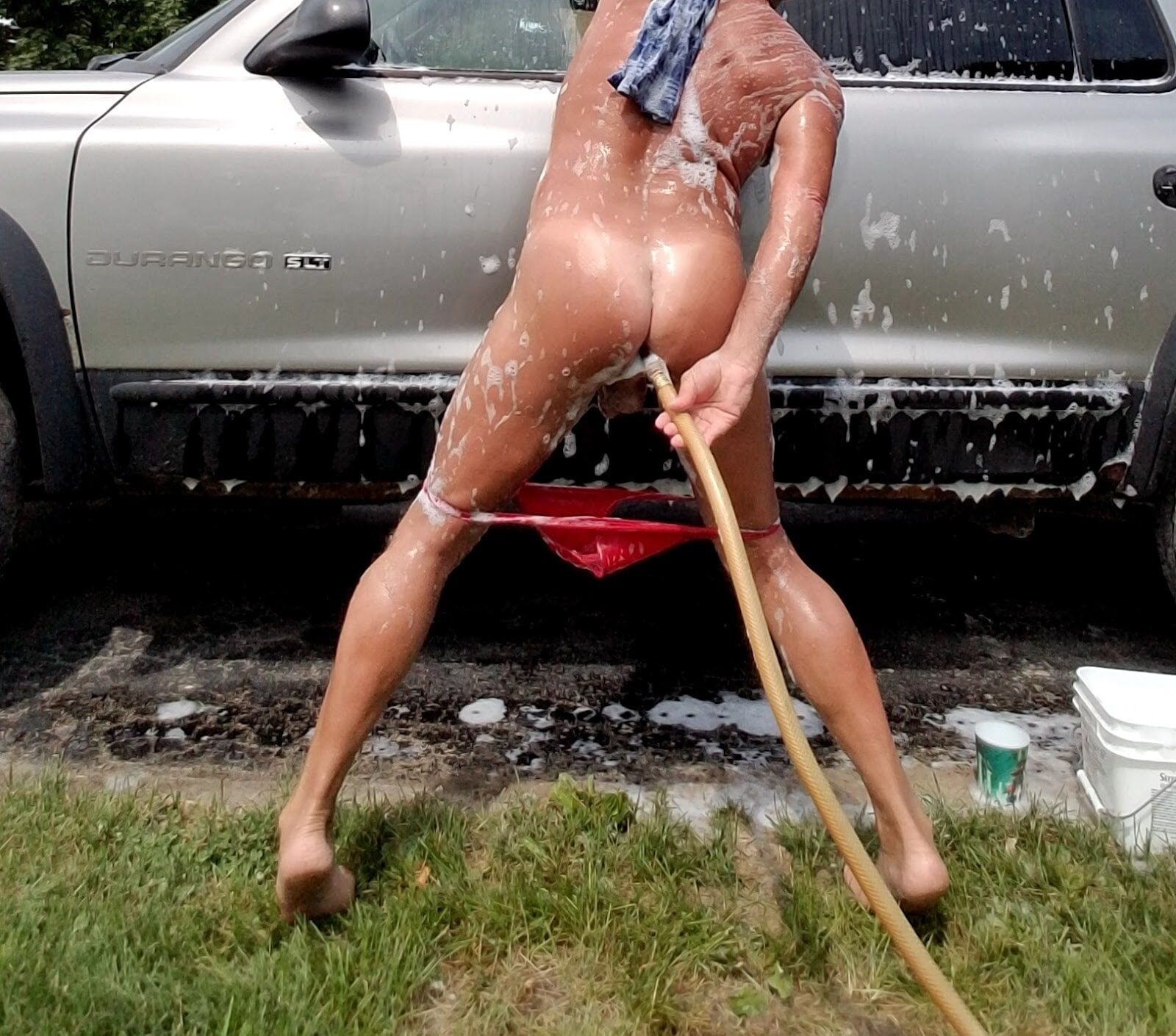 Nude Naked Public Car Wash #24