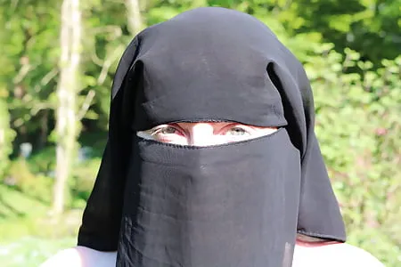 niqab and boots naked outdoors         