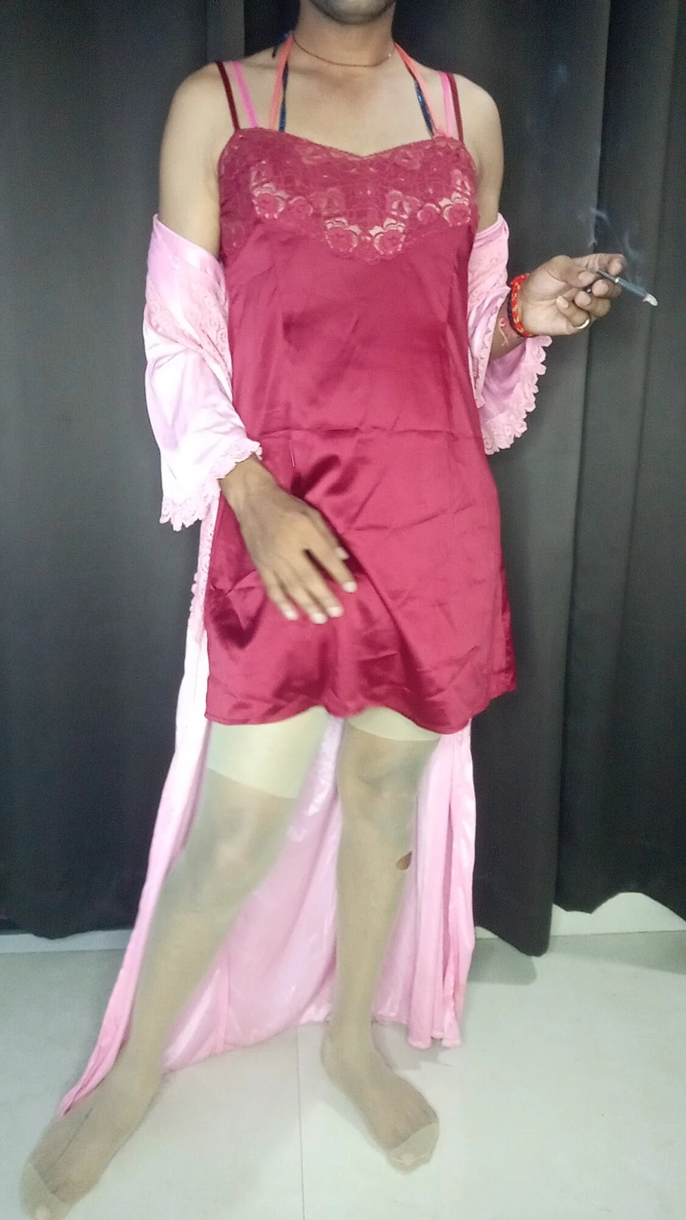 My sexy satin nighty #5